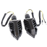 Maxbell Flowing Water Running Lamp Turn Signal Light for Motorcycle Black + Red - Aladdin Shoppers