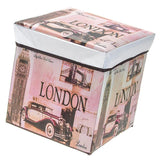 Maxbell Foldable Storage Ottonmans Box Chest Seat Food Stool Big Ben - Aladdin Shoppers