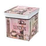 Maxbell Foldable Storage Ottonmans Box Chest Seat Food Stool Big Ben - Aladdin Shoppers