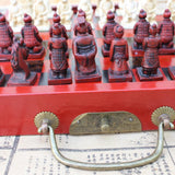 Maxbell Folding Portable Antique Chinese Chess Board Games Wooden Table Chess Pieces Set for Family Collectibles - Aladdin Shoppers