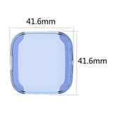 Maxbell For Fitbit Versa2 Silicone TPU Case Screen Protector Frame Cover HD white - Aladdin Shoppers