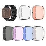 Maxbell For Fitbit Versa2 Silicone TPU Case Screen Protector Frame Cover HD white - Aladdin Shoppers
