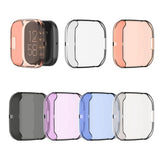 Maxbell For Fitbit Versa2 Silicone TPU Case Screen Protector Frame Cover HD white - Aladdin Shoppers