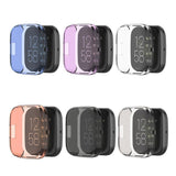 Maxbell For Fitbit Versa2 Silicone TPU Case Screen Protector Frame Cover HD white - Aladdin Shoppers