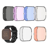 Maxbell For Fitbit Versa2 Silicone TPU Case Screen Protector Frame Cover HD white - Aladdin Shoppers