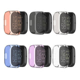 Maxbell For Fitbit Versa2 Silicone TPU Case Screen Protector Frame Cover HD white - Aladdin Shoppers