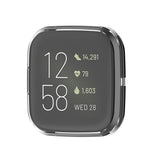 Maxbell For Fitbit Versa2 Silicone TPU Case Screen Protector Frame Cover HD white - Aladdin Shoppers
