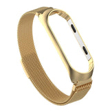 Maxbell For Xiaomi Band 3 4 Smart Bracelet Watch Band Strap Metal Wrist Gold