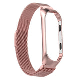 Maxbell For Xiaomi Band 3 4 Smart Bracelet Watch Band Strap Metal Wrist Rose Pink - Aladdin Shoppers