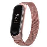 Maxbell For Xiaomi Band 3 4 Smart Bracelet Watch Band Strap Metal Wrist Rose Pink - Aladdin Shoppers