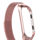Maxbell For Xiaomi Band 3 4 Smart Bracelet Watch Band Strap Metal Wrist Rose Pink - Aladdin Shoppers