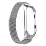 Maxbell For Xiaomi Band 3 4 Smart Bracelet Watch Band Strap Metal Wrist Silver - Aladdin Shoppers