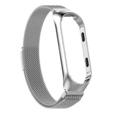Maxbell For Xiaomi Band 3 4 Smart Bracelet Watch Band Strap Metal Wrist Silver - Aladdin Shoppers
