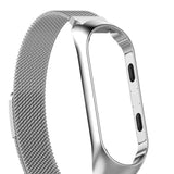 Maxbell For Xiaomi Band 3 4 Smart Bracelet Watch Band Strap Metal Wrist Silver - Aladdin Shoppers