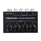Maxbell Four Channel Passive Splitter Mixer with Volume Control –Black - Aladdin Shoppers