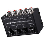 Maxbell Four Channel Passive Splitter Mixer with Volume Control –Black - Aladdin Shoppers