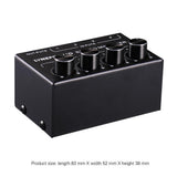 Maxbell Four Channel Passive Splitter Mixer with Volume Control –Black - Aladdin Shoppers