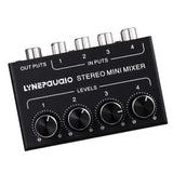 Maxbell Four Channel Passive Splitter Mixer with Volume Control –Black - Aladdin Shoppers