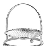 Maxbell Fruit Cake Stand Plate Food Platter Metal Display Rack Holder Silver 1 Tier - Aladdin Shoppers