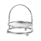 Maxbell Fruit Cake Stand Plate Food Platter Metal Display Rack Holder Silver 1 Tier - Aladdin Shoppers