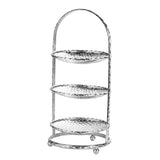 Maxbell Fruit Cake Stand Plate Food Platter Metal Display Rack Holder Silver 3 Tier - Aladdin Shoppers