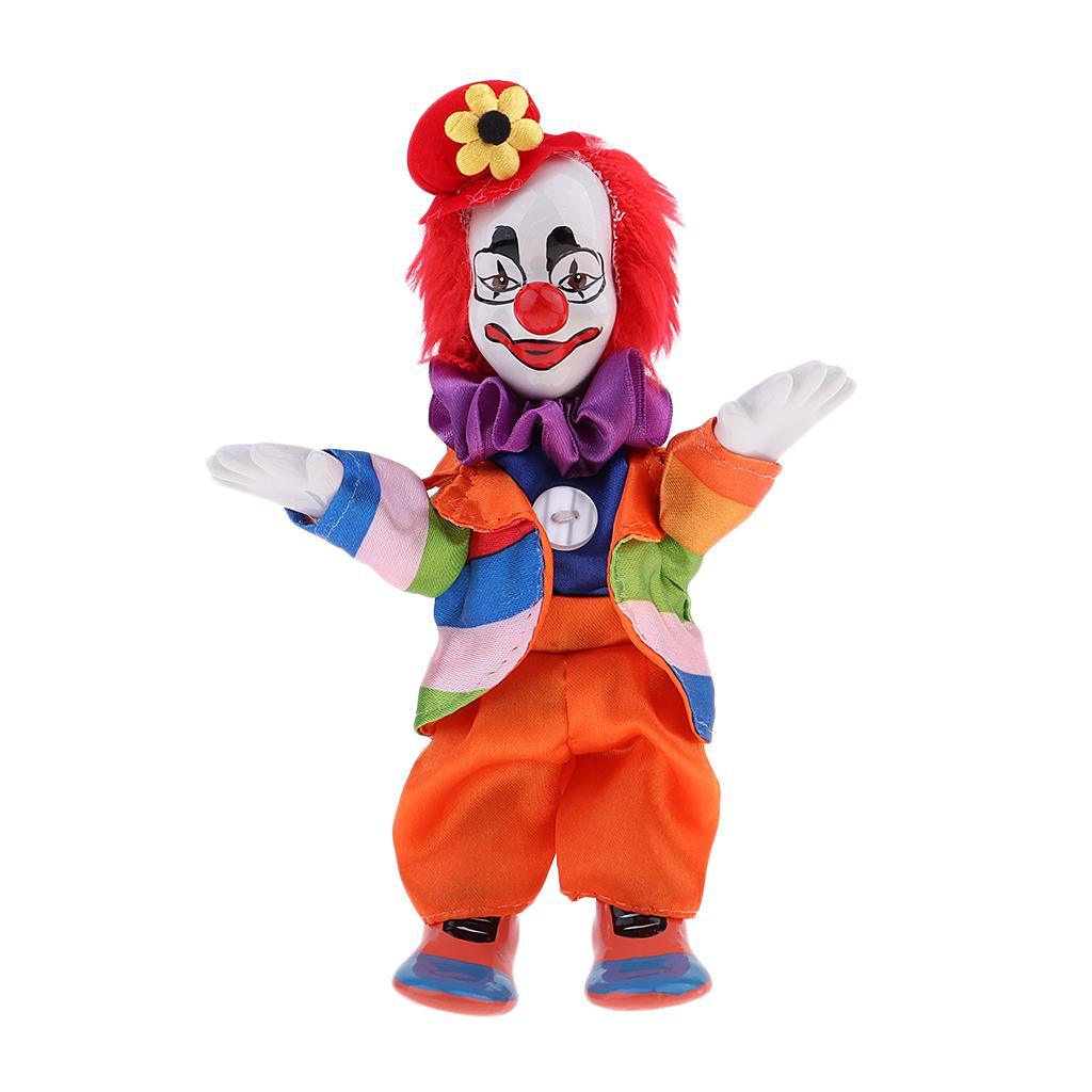 Maxbell Funny Clown Dolls Wearing Colorful Outfit Halloween Gift Home Decoration - Aladdin Shoppers