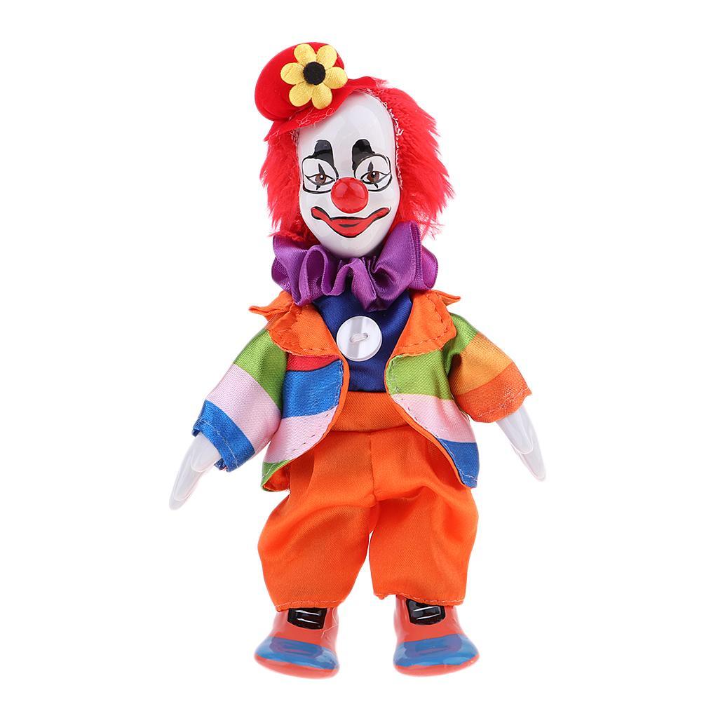 Maxbell Funny Clown Dolls Wearing Colorful Outfit Halloween Gift Home Decoration - Aladdin Shoppers