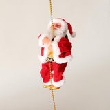 Maxbell Funny Electric Animated Climbing Santa Claus on 3ft Beads Chain Musical Moving Figure Christmas Ornament - Aladdin Shoppers
