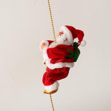 Maxbell Funny Electric Animated Climbing Santa Claus on 3ft Beads Chain Musical Moving Figure Christmas Ornament - Aladdin Shoppers