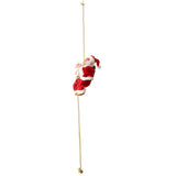 Maxbell Funny Electric Animated Climbing Santa Claus on 3ft Beads Chain Musical Moving Figure Christmas Ornament - Aladdin Shoppers