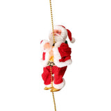 Maxbell Funny Electric Animated Climbing Santa Claus on 3ft Beads Chain Musical Moving Figure Christmas Ornament - Aladdin Shoppers