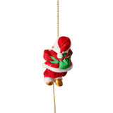 Maxbell Funny Electric Animated Climbing Santa Claus on 3ft Beads Chain Musical Moving Figure Christmas Ornament - Aladdin Shoppers