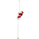 Maxbell Funny Electric Animated Climbing Santa Claus on 3ft Beads Chain Musical Moving Figure Christmas Ornament - Aladdin Shoppers