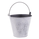 Maxbell Galvanized Metal Storage Buckets Retro Rustic Flower Bucket for Countertop Balcony Garden Yard Decor - Aladdin Shoppers
