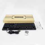 Maxbell Gaming Keyboard Mechanical Keyboard 104 Key RGB LED Backlit for PC Gaming - Aladdin Shoppers
