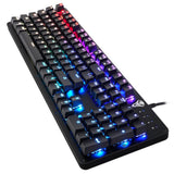 Maxbell Gaming Keyboard Mechanical Keyboard 104 Key RGB LED Backlit for PC Gaming - Aladdin Shoppers