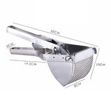 Maxbell Garlic Press Stainless Steel Garlic Ginger Mincer Crusher Cheese Grater - Aladdin Shoppers