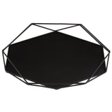 Maxbell Geometric Jewelry Plate Tray for Jewelry Cake Fruit Dessert Dish Black - Aladdin Shoppers