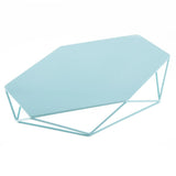 Maxbell Geometric Jewelry Plate Tray for Jewelry Cake Fruit Dessert Dish Blue - Aladdin Shoppers