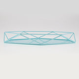 Maxbell Geometric Jewelry Plate Tray for Jewelry Cake Fruit Dessert Dish Blue - Aladdin Shoppers
