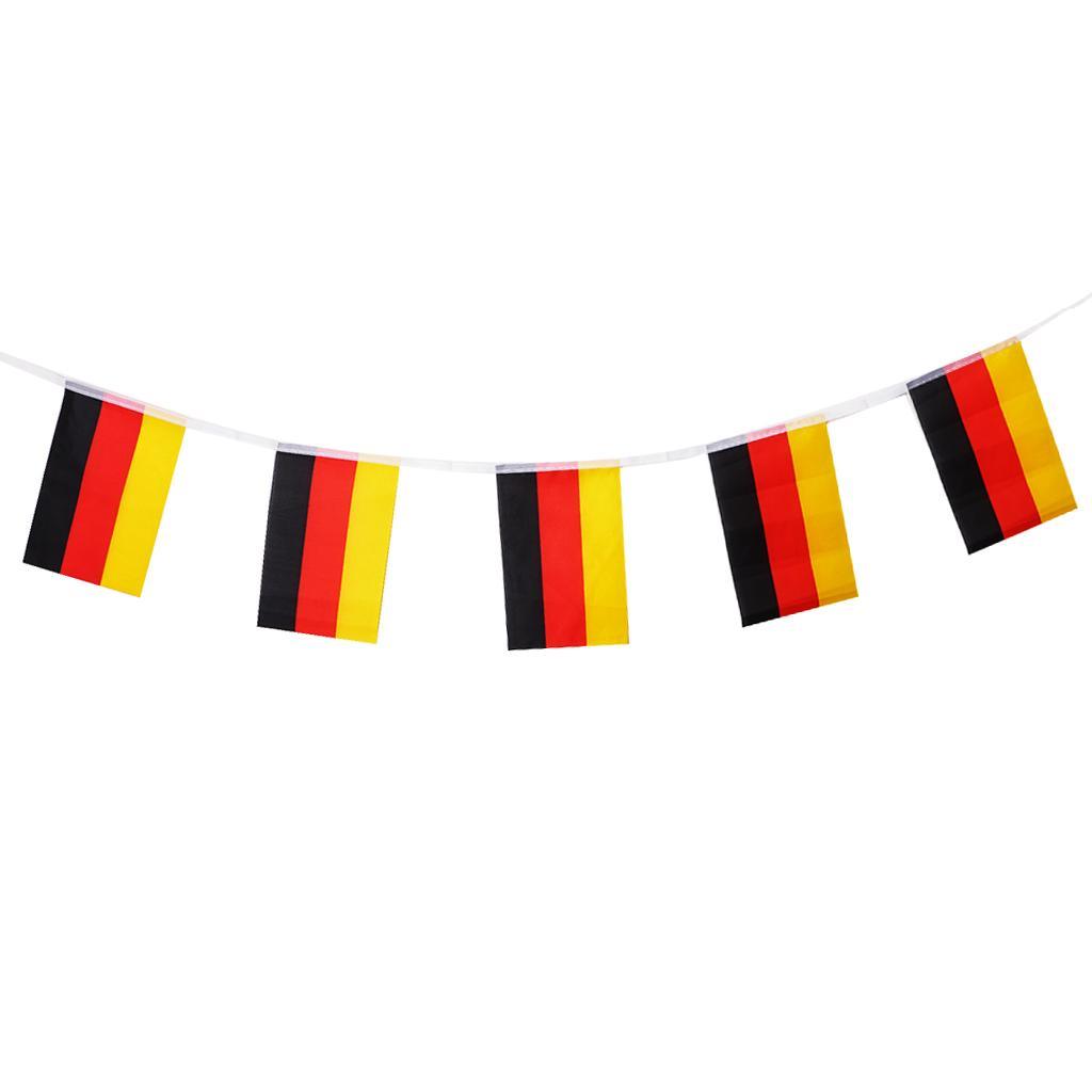 Maxbell Germany Flag String Flag for Sport Bars Party Decorations 5.5M - Aladdin Shoppers