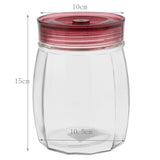 Maxbell Glass Coffee Tea Canister Jar Bottle Sugar Storage Pot Seal Red 1000ml - Aladdin Shoppers