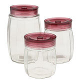 Maxbell Glass Coffee Tea Canister Jar Bottle Sugar Storage Pot Seal Red 1000ml - Aladdin Shoppers