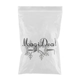 Maxbell Glitter Let it Snow Snowflake Plastic Glasses Eye Mask Party Fancy Dress - Aladdin Shoppers