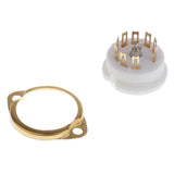 Maxbell Gold plated 9pin PCB mounting Vacuum tube socket GZC9-F for 12AX7,12AT7 - Aladdin Shoppers