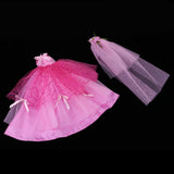 Maxbell Gorgeous Strap Party Dress Puff Skirt Wedding Dress For 1/6 BJD Fashion Doll - Aladdin Shoppers