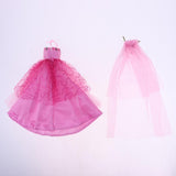 Maxbell Gorgeous Strap Party Dress Puff Skirt Wedding Dress For 1/6 BJD Fashion Doll - Aladdin Shoppers
