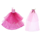 Maxbell Gorgeous Strap Party Dress Puff Skirt Wedding Dress For 1/6 BJD Fashion Doll - Aladdin Shoppers