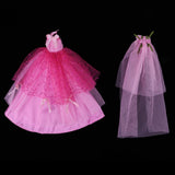 Maxbell Gorgeous Strap Party Dress Puff Skirt Wedding Dress For 1/6 BJD Fashion Doll - Aladdin Shoppers