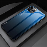 Maxbell Gradient glass cover case for iPhone 11 Blue 5.8 inch for iPhone 11 Pro - Aladdin Shoppers